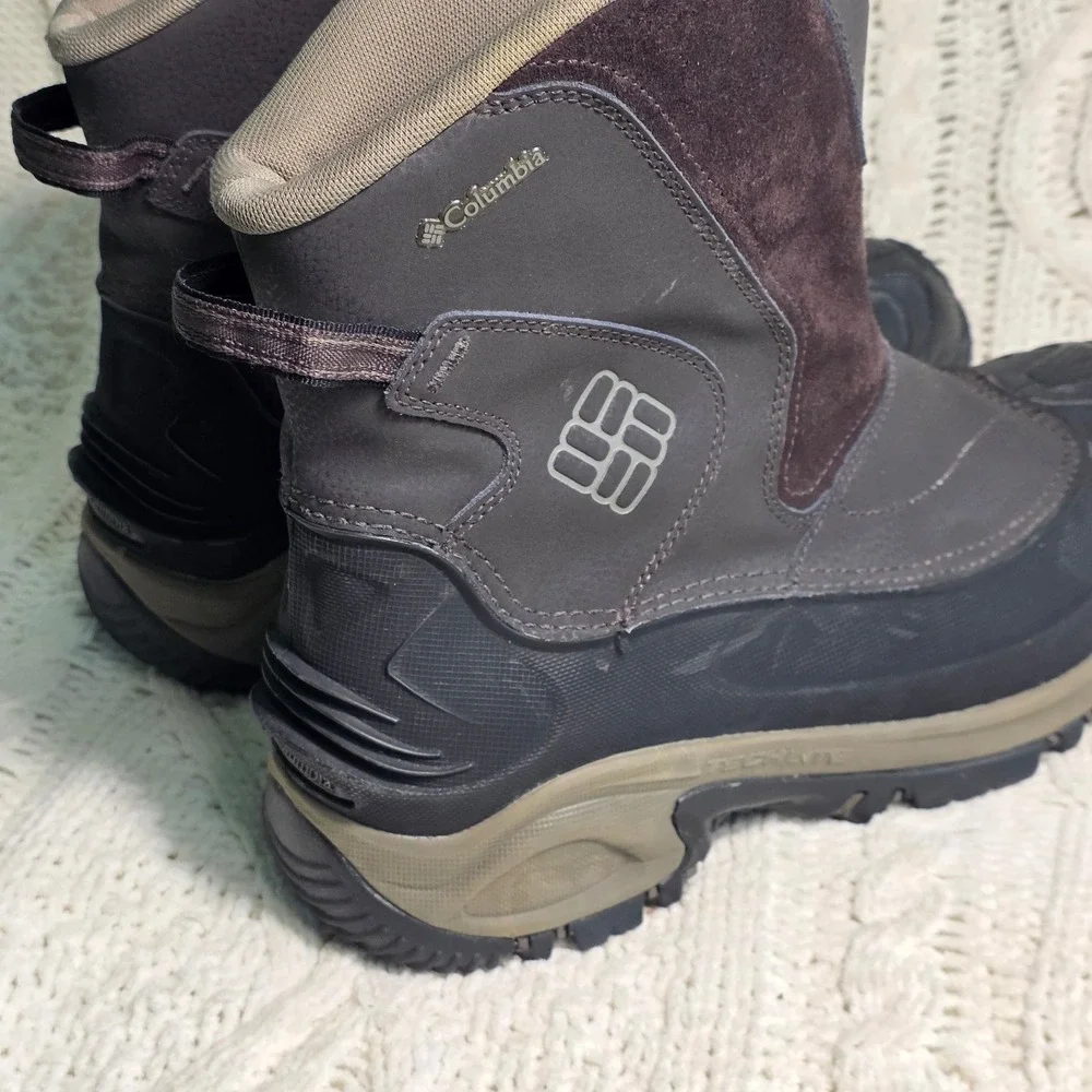 Columbia Bugaboot II Winter Snow Boots Brown Waterproof 200g Insulated Mens 11